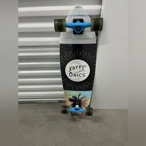 Black and Blue Longboard